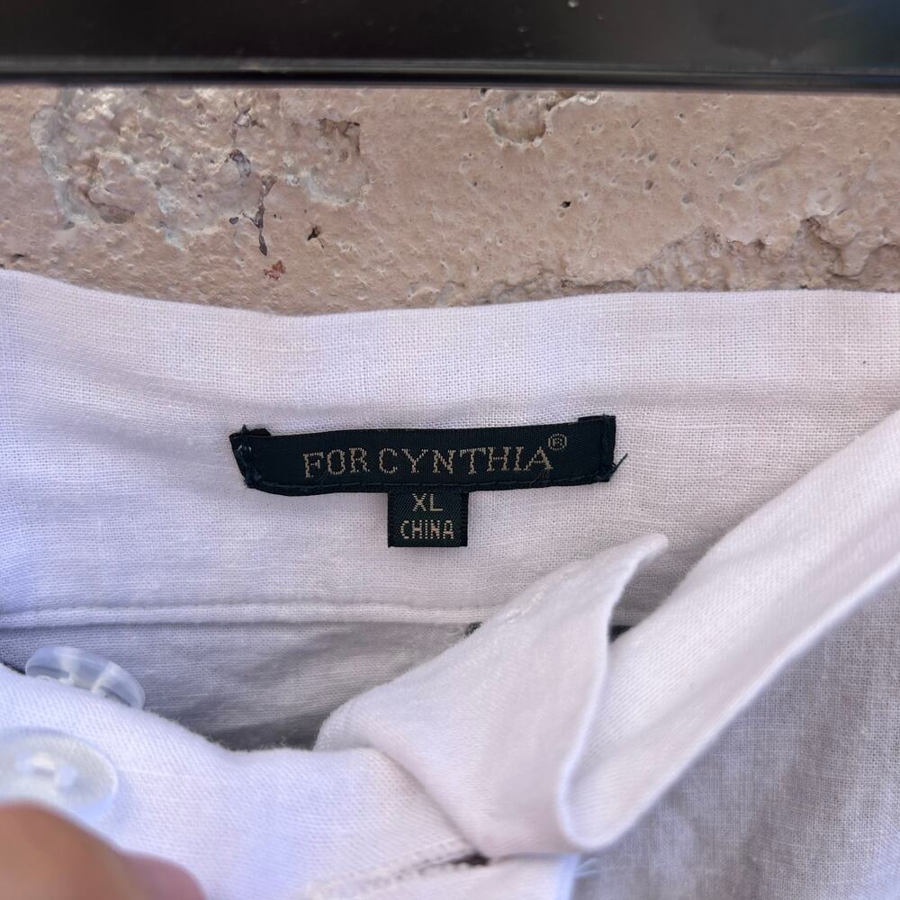 For Cynthia Colorblock Top & Skirt Set Black Gray White Artsy XL - Picture 6 of 7